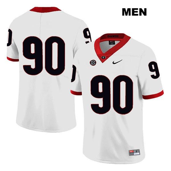 Georgia Bulldogs Men's Jake Camarda #90 NCAA No Name Legend Authentic White Nike Stitched College Football Jersey HCR6156LR